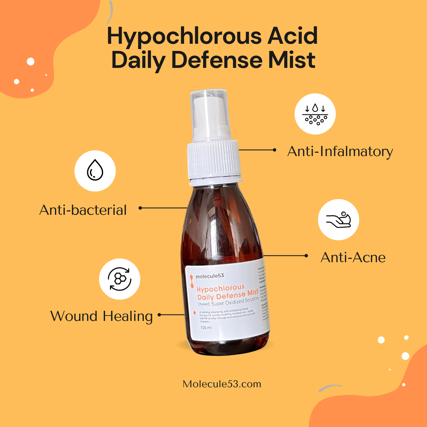 Hypochlorous Daily Defense Toner/Mist - SOS Spray