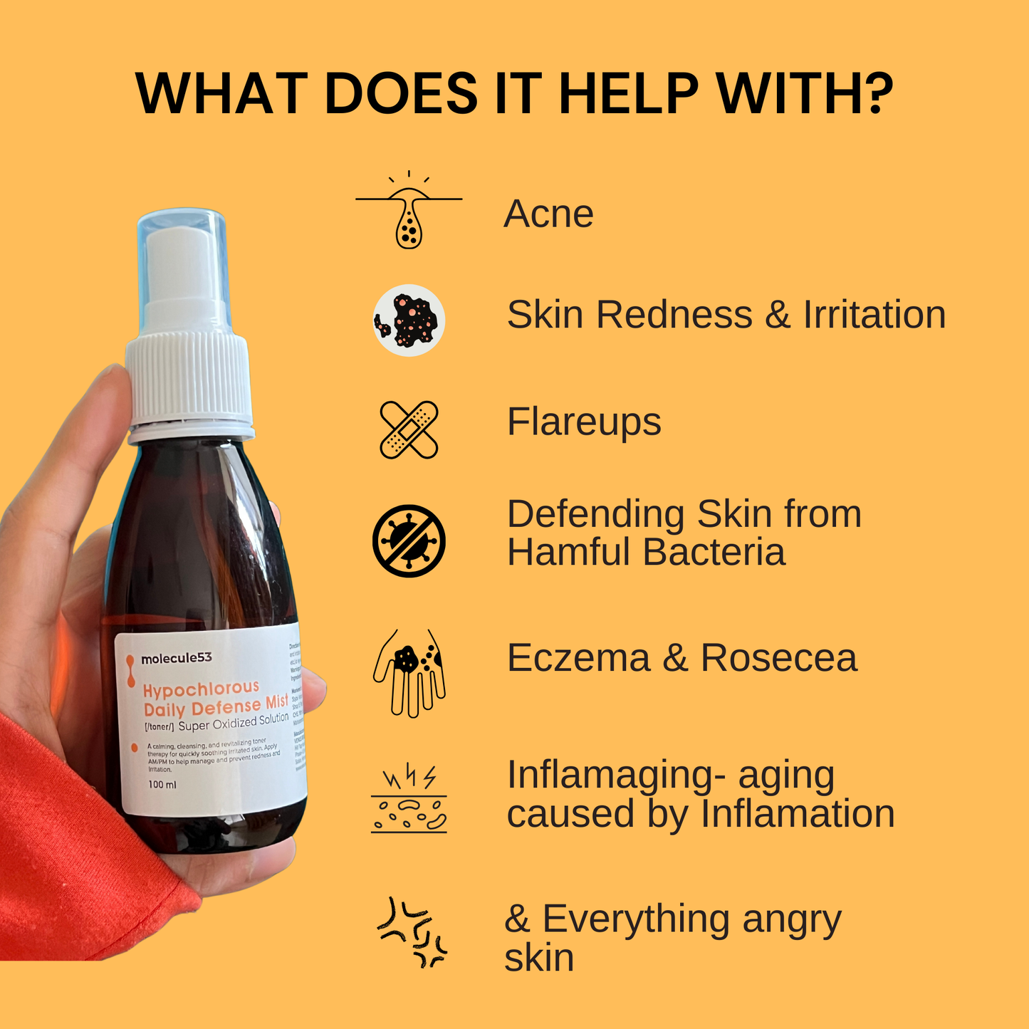 Hypochlorous Daily Defense Toner/Mist - SOS Spray