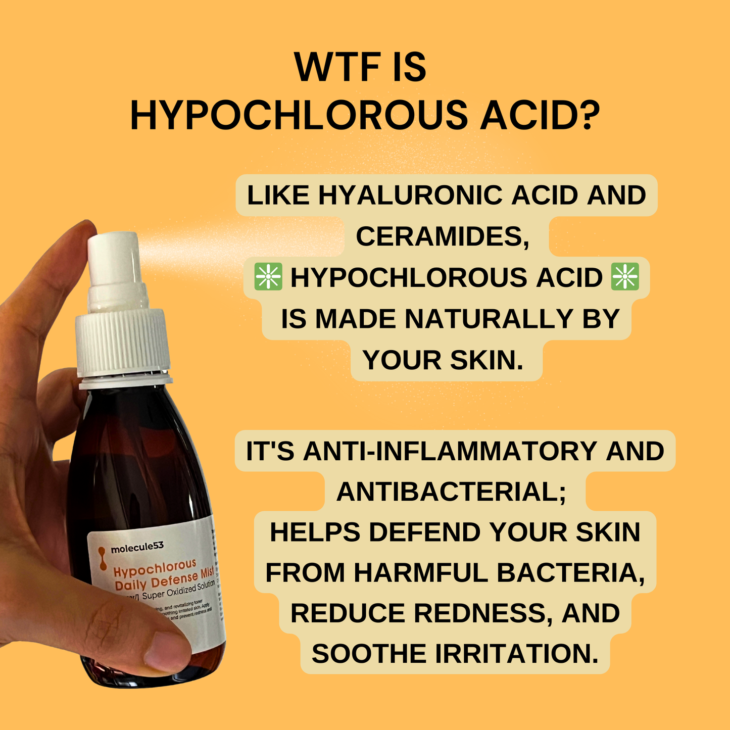 Hypochlorous Daily Defense Toner/Mist - SOS Spray