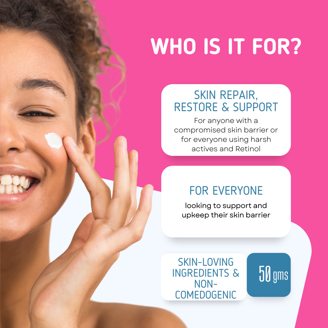 Barrier Booster++ Treatment/ Cream/ Moisturiser- 5 CERAMIDES, CICA, VIT B12,B5, B3