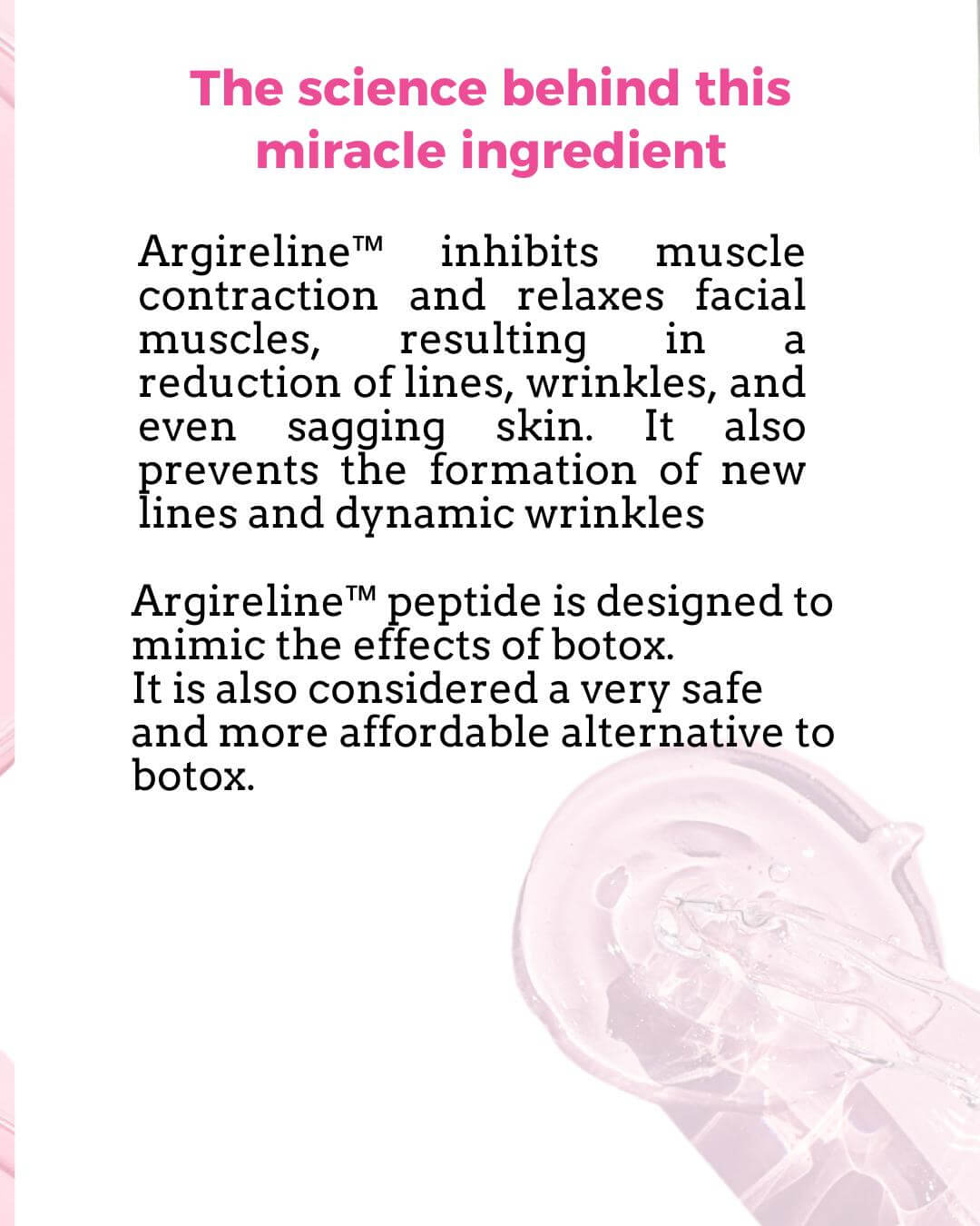 Argireline® Peptide Complex 10% -  Anti-Ageing Serum