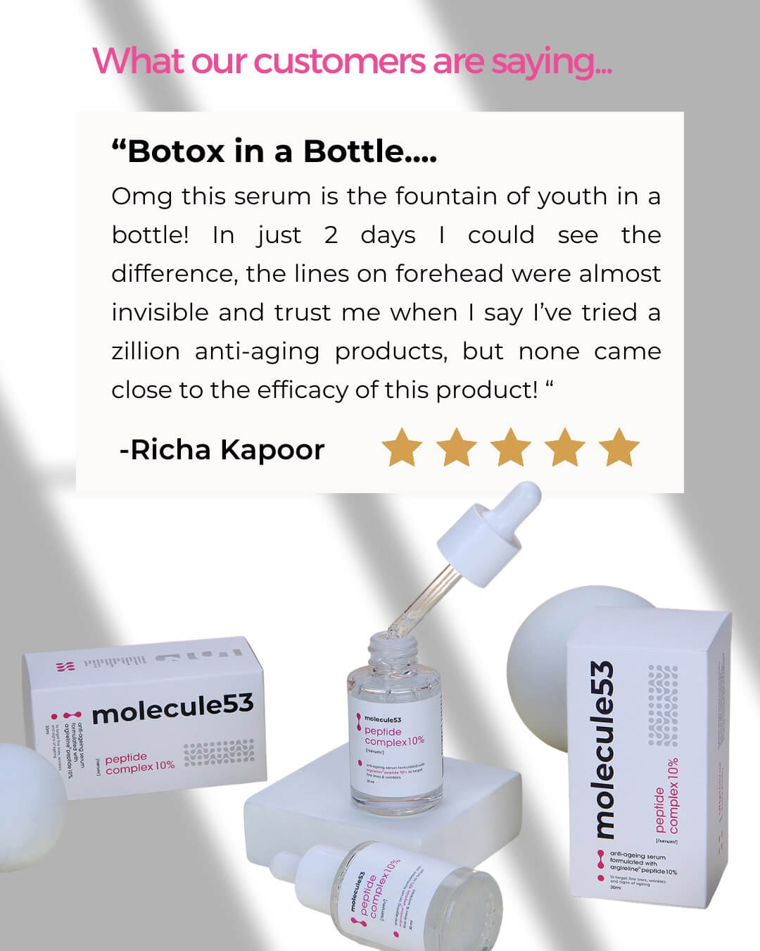 Peptide Complex 10%- Argireline® Peptide 10% - Anti-Ageing Serum
