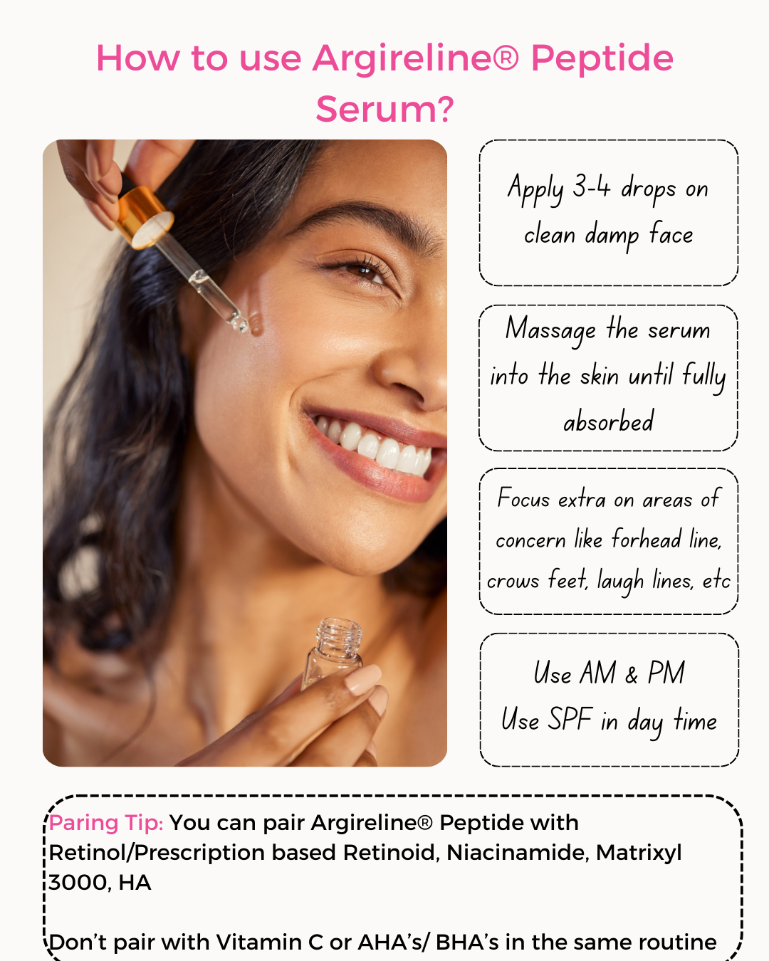 Peptide Complex 10%- Argireline® Peptide 10% -  Anti-Ageing Serum