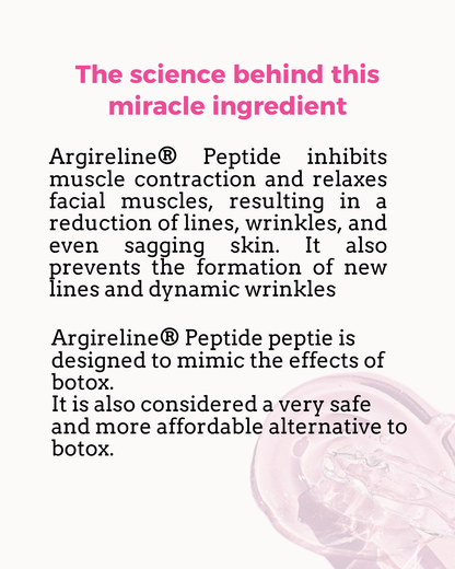 Peptide Complex 10%- Argireline® Peptide 10% -  Anti-Ageing Serum