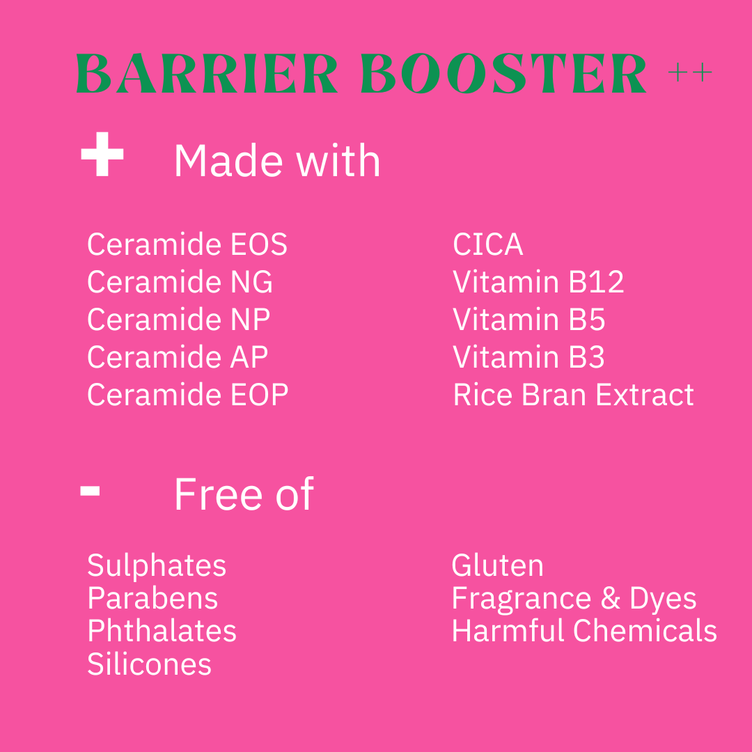 Barrier Booster++ Treatment/ Cream/ Moisturiser- 5 CERAMIDES, CICA, VIT B12,B5, B3